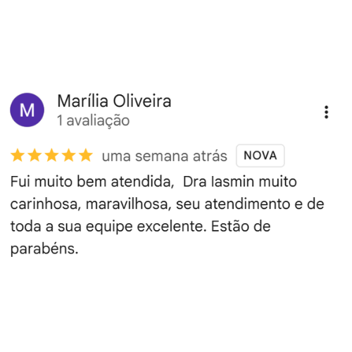 Depoimento Google Dra. Iasmin Ledo.